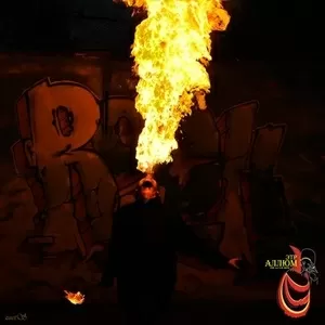 Огненное, светодиодное и пиротехническое шоу от группы Этр Аллюм