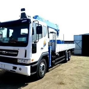 грузовик Daewoo 6x4 с крановой установкой Yourim KYC1025S 